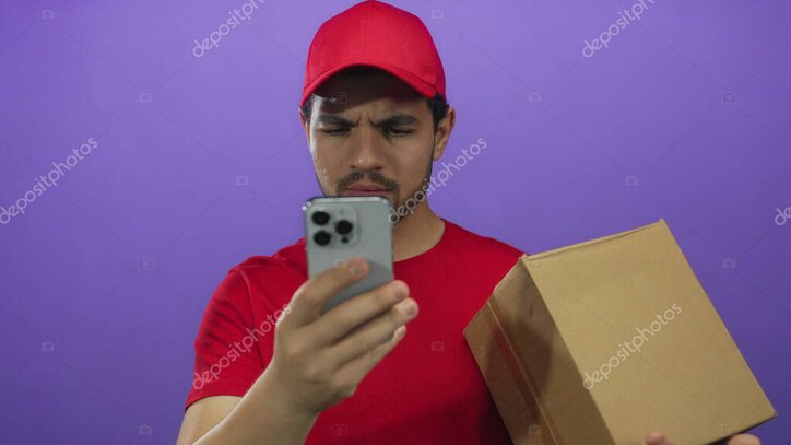 Schermata di tracking spedizione su smartphone