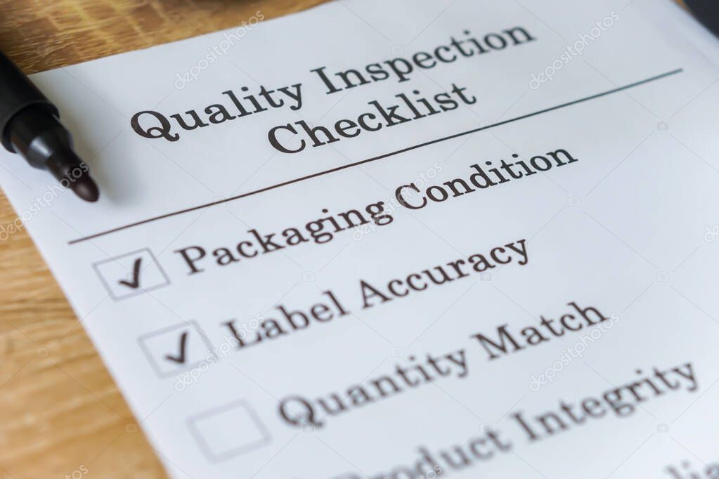 Checklist di controllo qualità per spedizioni